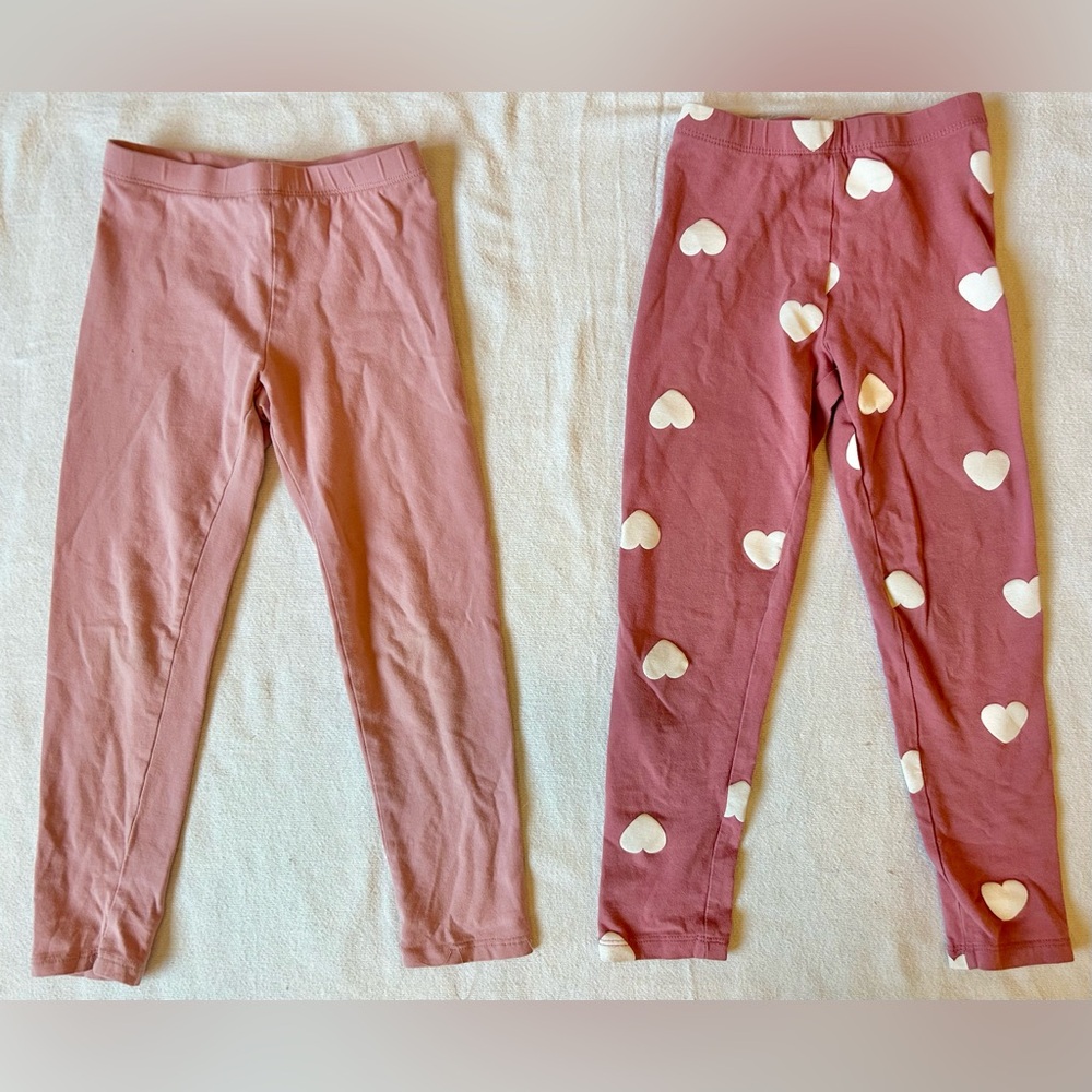 H&M Pink Leggings Set 4-5yr
